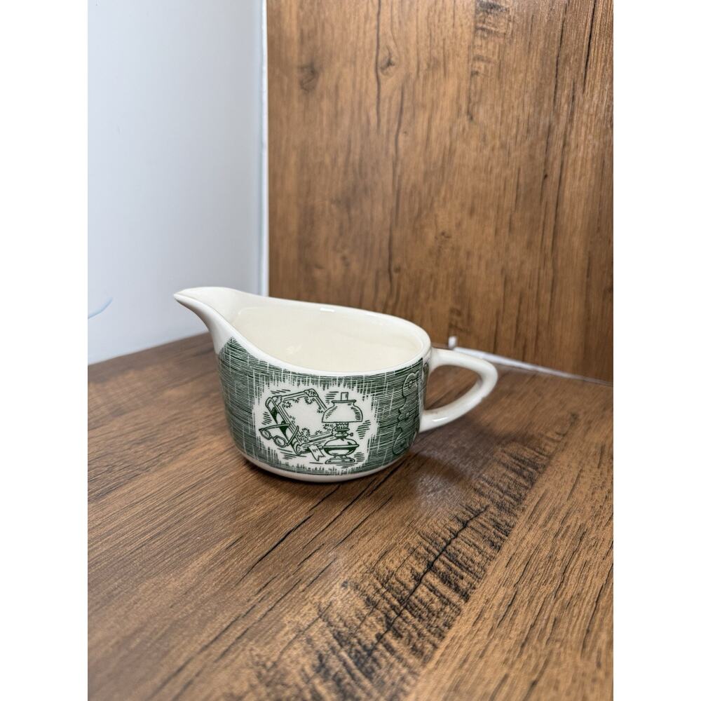 The Old Curiosity Shop Vintage Royal Green Creamer Pitcher